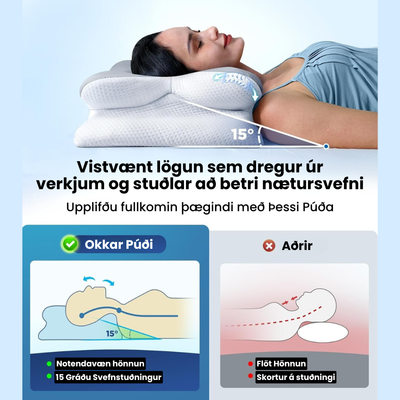 Höfuðpúði - Einstök hönnun , Einstakur Stuðningur